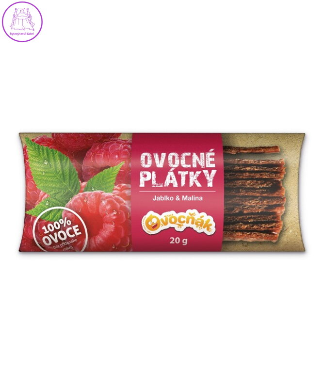 Ovocné plátky jablko-malina 20g Ovocňák 1177