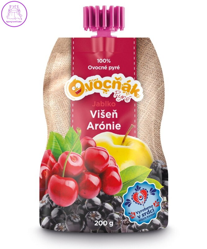 Pyré jabko-višeň-aronie 200g Ovocňák 1181