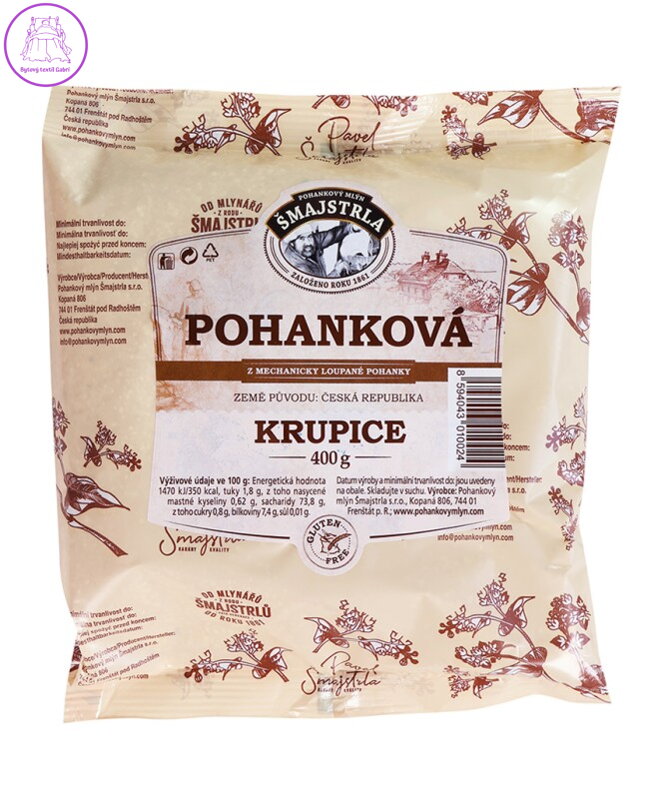 Krupice pohanková 400g Šmajstrla 2841