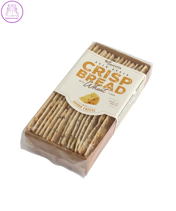 Pšeničný křehký chléb sýr Gouda 130g Danvita 36