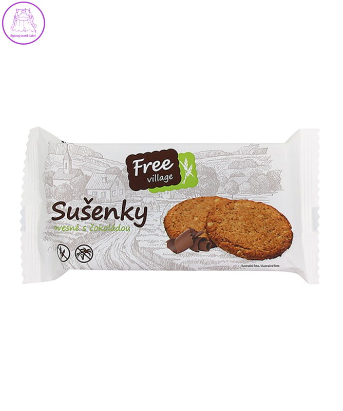 Sušenky ovesné s čokoládou bez lepku 50g Perník 1296