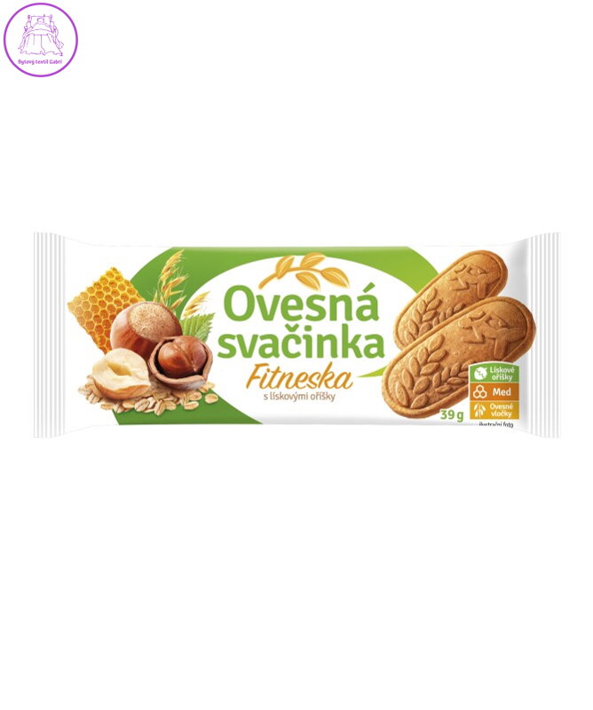 Ovesná svačinka FITNESKA s LÍSKOVÝM OŘÍŠKEM 39g Fammilky 3853