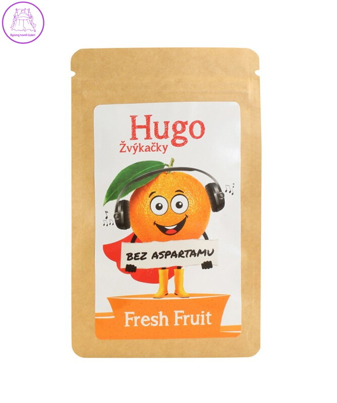 Žvýkačky FRESH FRUIT bez aspartamu 45g/30ks Hugo  3818