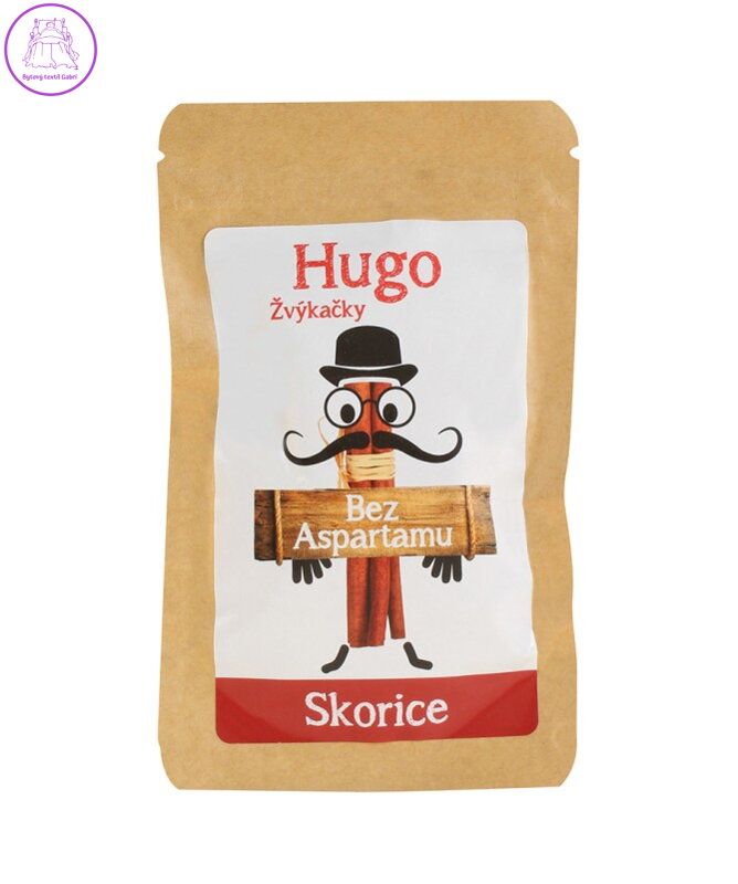 Žvýkačky SKOŘICE bez aspartamu 45g/30ks Hugo 3819 Žvýkačky SKOŘICE bez aspartamu 45g/30ks Hugo 3819