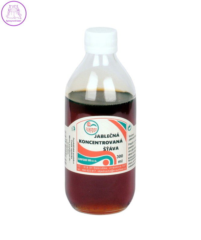 Jablečná koncentrovaná šťáva přírodní 300ml Sunfood 4861 Jablečná koncentrovaná šťáva přírodní 300ml Sunfood 4861