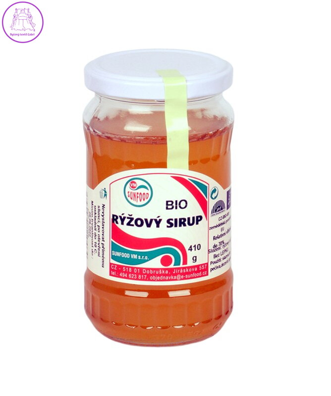 Sirup rýžový sirup 62 BIO 410g Sunfood 4865 Sirup rýžový sirup 62 BIO 410g Sunfood 4865