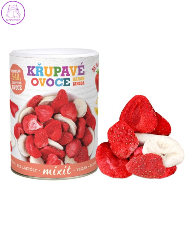 Mixit Banán Jahoda - křupavé ovoce 80g 4938