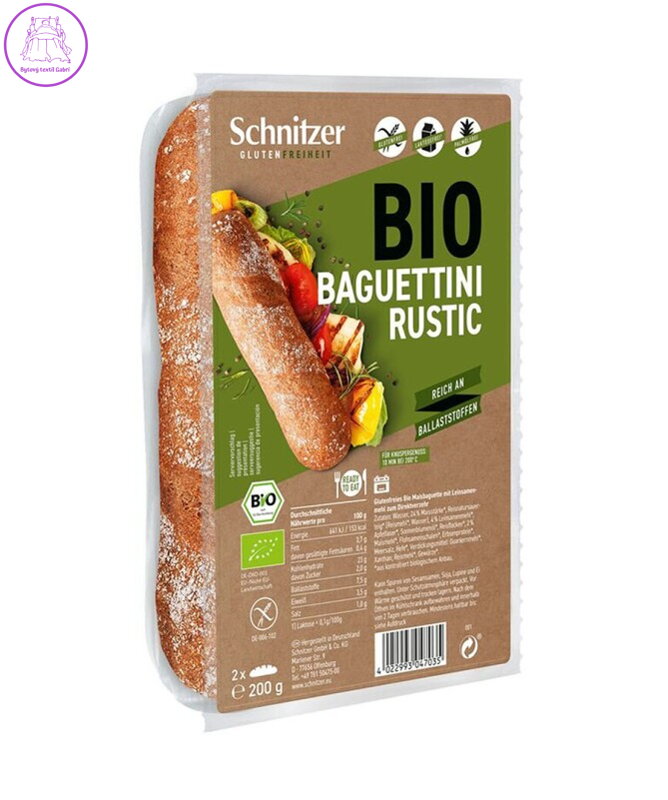 Baguettini Rustic BIO BZL 200g Schnitzer 3355