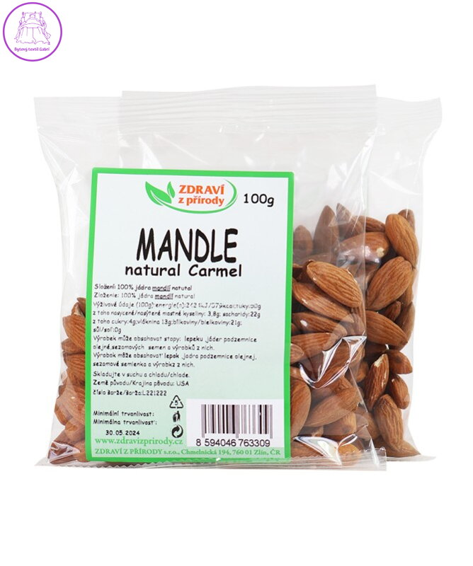 Mandle natural Carmel 100g ZP 2126