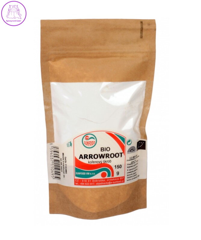 Arrowroot kořenový škrob BIO 150g Sunfood 5144