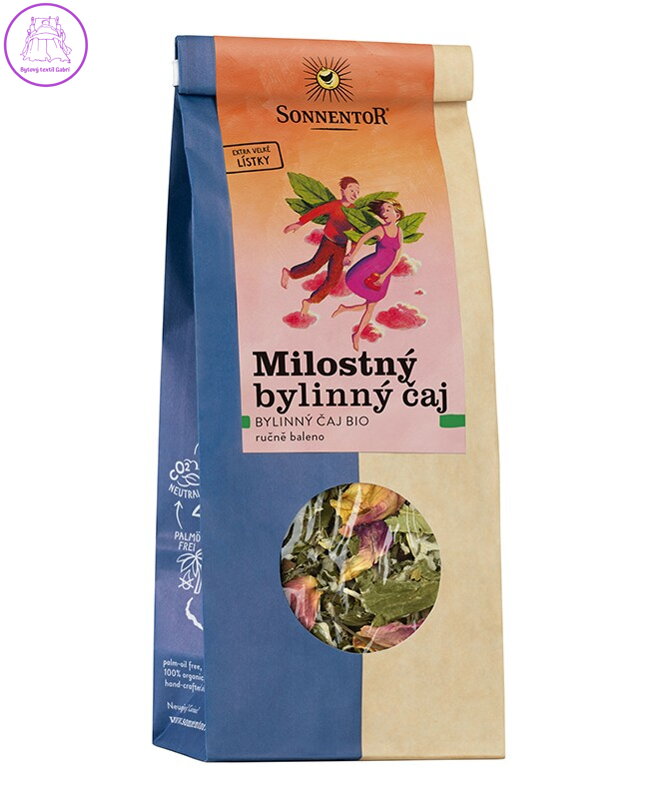 Milostný bylinný čaj BIO 50g Sonnentor NOVINKA 5216 Milostný bylinný čaj BIO 50g Sonnentor NOVINKA 5216