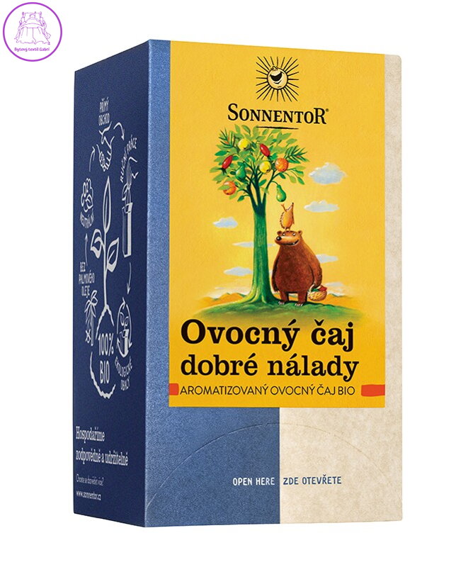 Ovocný čaj dobré nálady BIO 18x2,5g Sonnentor NOVINKA 5223 Ovocný čaj dobré nálady BIO 18x2,5g Sonnentor NOVINKA 5223