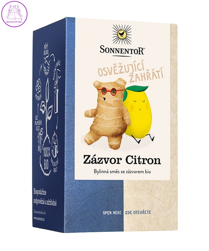 Zázvor citron BIO 18x1,8g Sonnentor NOVINKA 5246 Zázvor citron BIO 18x1,8g Sonnentor NOVINKA 5246