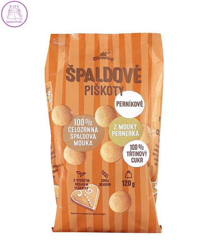 Piškoty špaldové perníkové 120g Kávoviny 5274