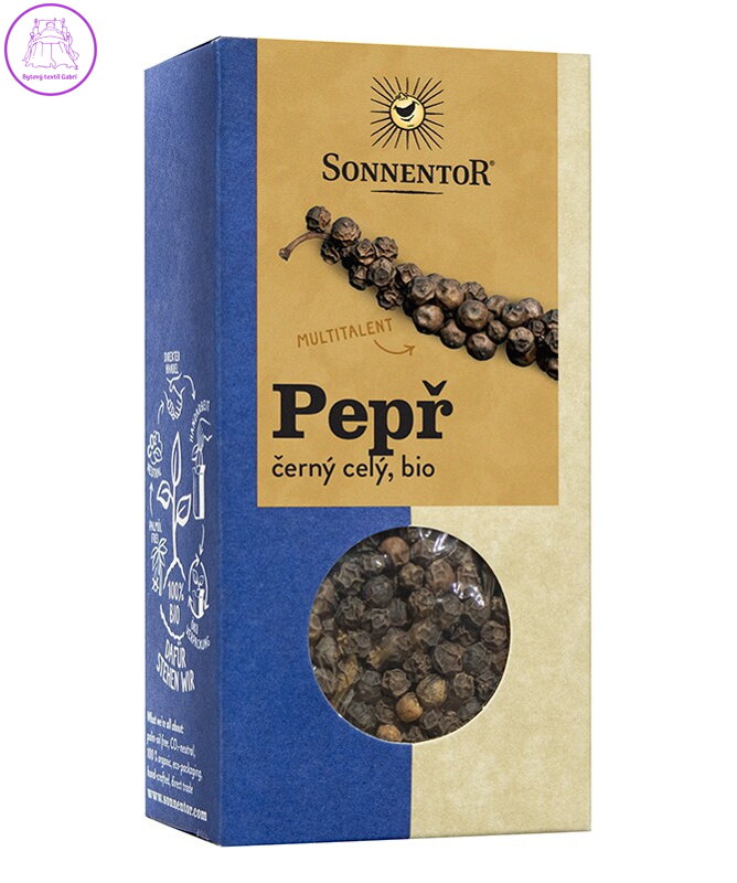 Pepř černý celý BIO 55g Sonnentor NOVINKA 5354