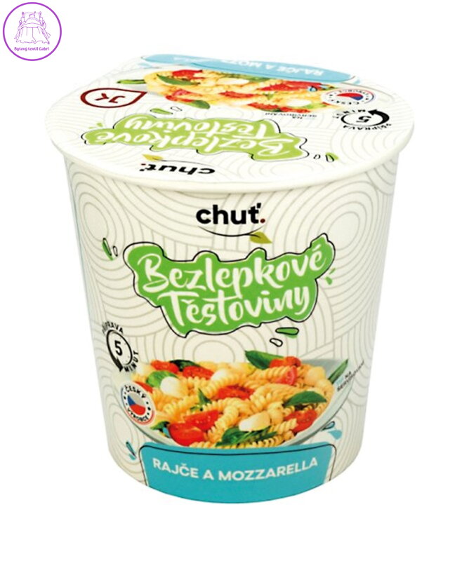 Těstoviny bezlepkové s Rajčatovo mozzarelovou omáčkou 60g J.K.Food NOVINKA 5394