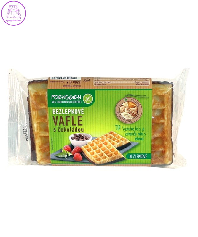 Wafle s čokoládou 120g Poensgen bez lepku NOVINKA 5415 Wafle s čokoládou 120g Poensgen bez lepku NOVINKA 5415