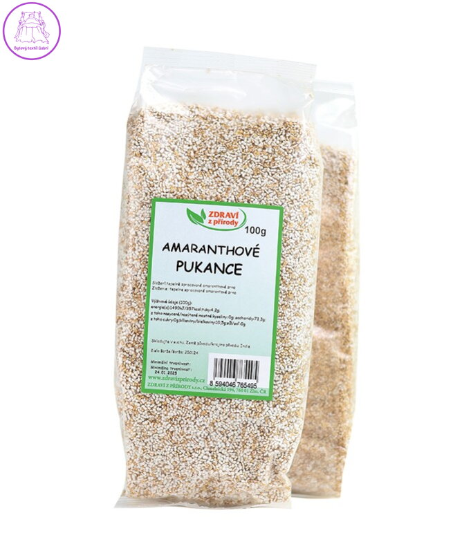 Pukance amarantové natural 100g ZP 1022 Pukance amarantové natural 100g ZP 1022