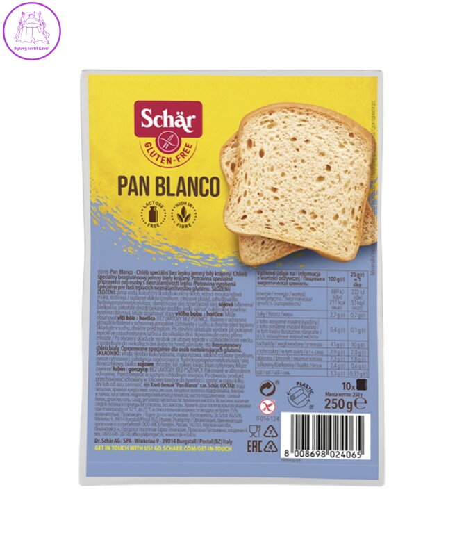 Pan Blanco 250g  Schar 3019