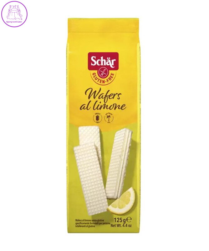 Wafers al limone oplatky citronové 125g Schar 5252