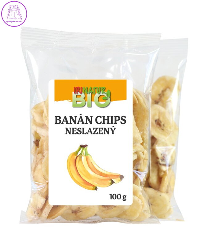 Banán chips neslazený BIO 100g IPJ 5526 Banán chips neslazený BIO 100g IPJ 5526