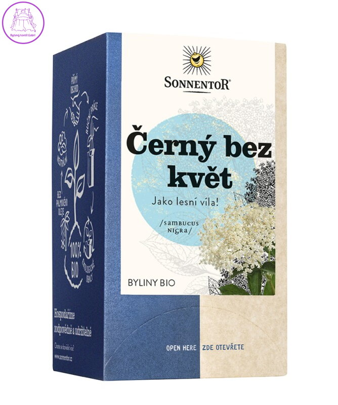 Černý bez květ BIO 18x1,5g Sonnentor NOVINKA 5583 Černý bez květ BIO 18x1,5g Sonnentor NOVINKA 5583