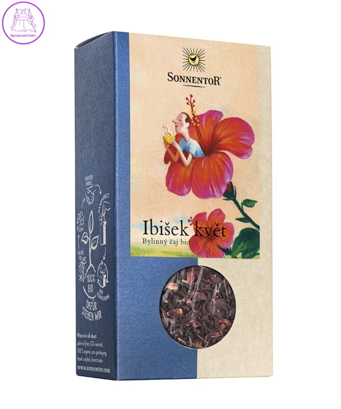 Ibišek květ BIO 80g Sonnentor NOVINKA 5601 Ibišek květ BIO 80g Sonnentor NOVINKA 5601