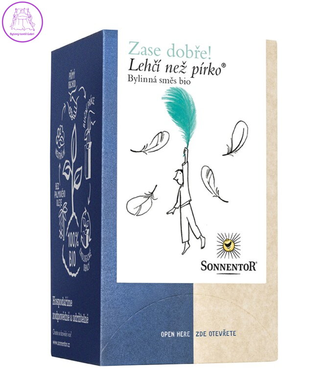 Lehčí než pírko BIO 18x1.5g Sonnentor NOVINKA 5606 Lehčí než pírko BIO 18x1.5g Sonnentor NOVINKA 5606