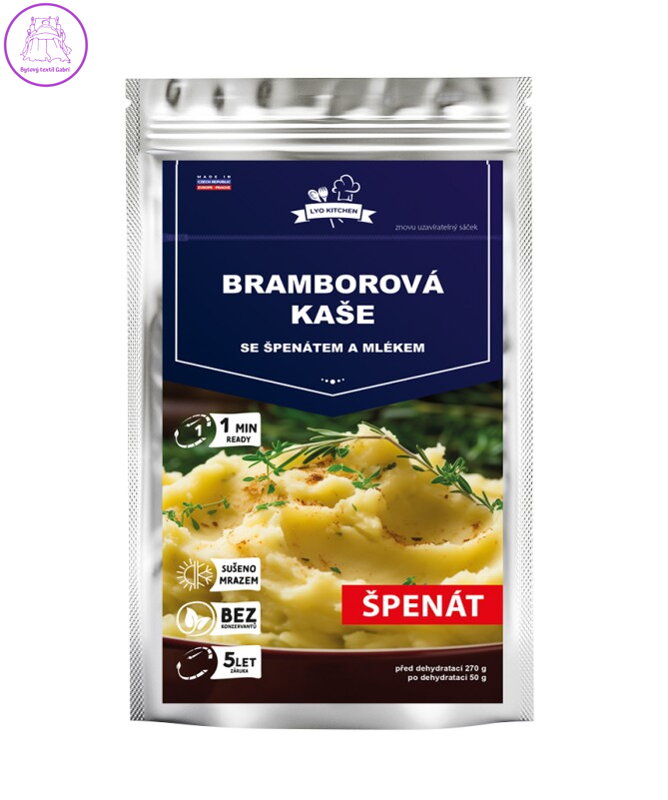 Bramborová kaše se špenátem mrazem sušená 50g FDC 5477