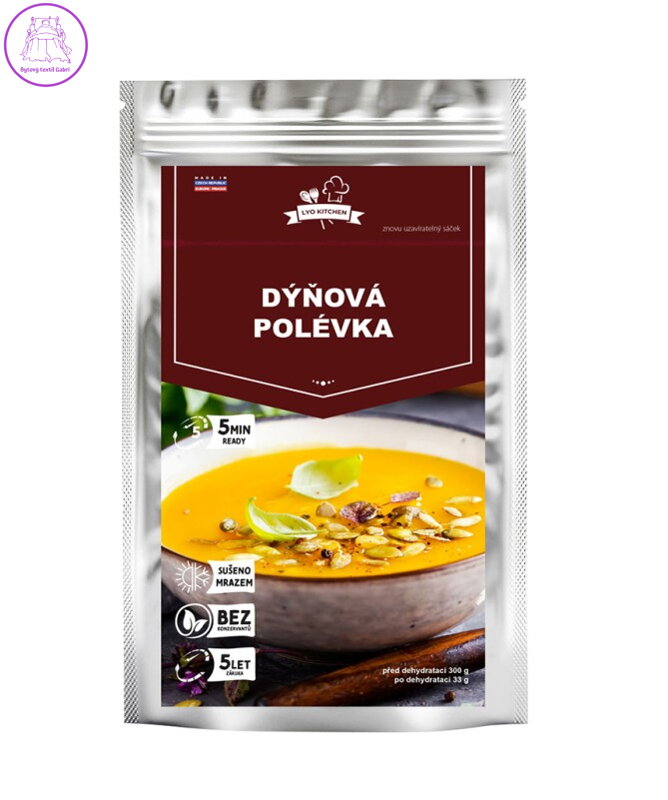 Polévka dýňová mrazem sušená 33g FDC 5659 Polévka dýňová mrazem sušená 33g FDC 5659