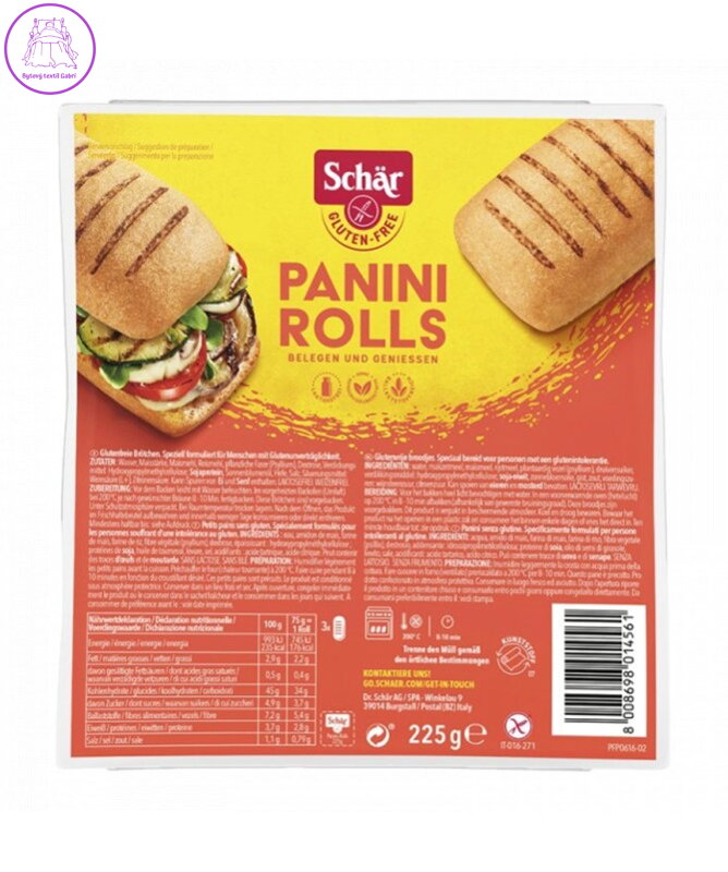 Panini ROLLS bulky 225g  Schar 3022