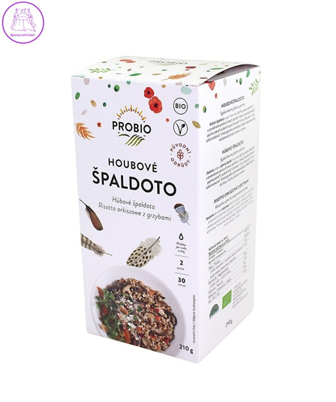 Houbové špaldoto BIO 210g Probio 2591 Houbové špaldoto BIO 210g Probio 2591