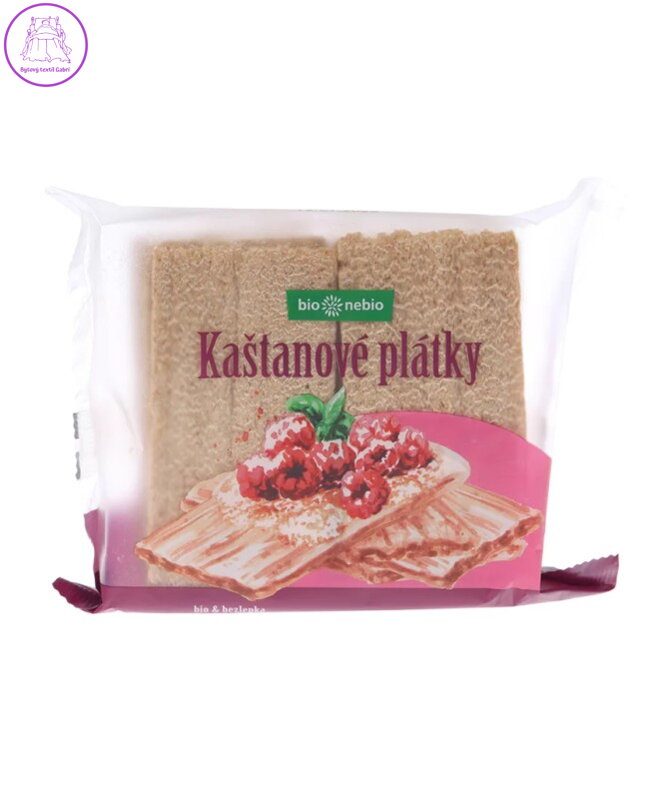 Plátky kaštanové BIO 100g Bio nebio bez lepku NOVINKA 5711 Plátky kaštanové BIO 100g Bio nebio bez lepku NOVINKA 5711