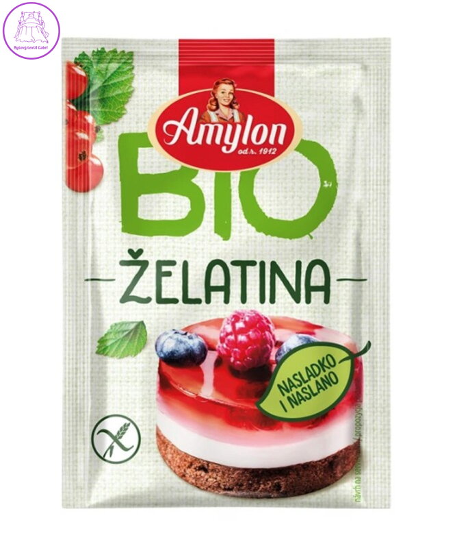 Želatina 20g BIO Amylon bez lepku NOVINKA 5738 Želatina 20g BIO Amylon bez lepku NOVINKA 5738