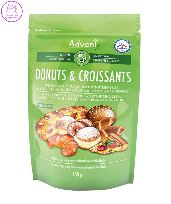 Směs na DONUTE a CROISSANTS 750g Adveni bez lepku NOVINKA květen 5895