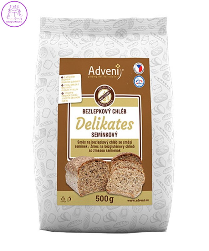 Směs na chléb DELIKATES 500g Adveni bez lepku NOVINKA květen 5897 Směs na chléb DELIKATES 500g Adveni bez lepku NOVINKA květen 5897