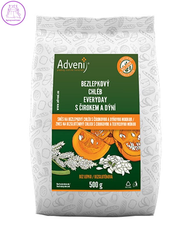 Směs na chléb EVEREDAY 500g Adveni bez lepku NOVINKA květen 5899 Směs na chléb EVEREDAY 500g Adveni bez lepku NOVINKA květen 5899