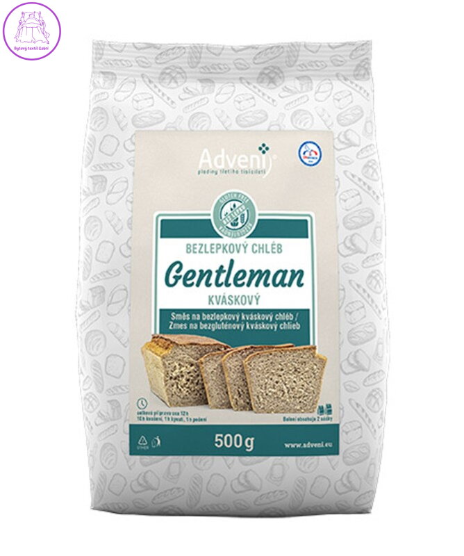 Směs na chléb GENTLEMAN 500g Adveni bez lepku NOVINKA květen 5900 Směs na chléb GENTLEMAN 500g Adveni bez lepku NOVINKA květen 5900