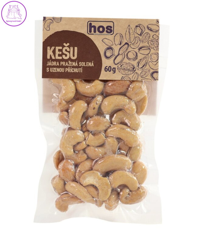 Kešu pražené s uzenou příchutí 60g Hos 5956