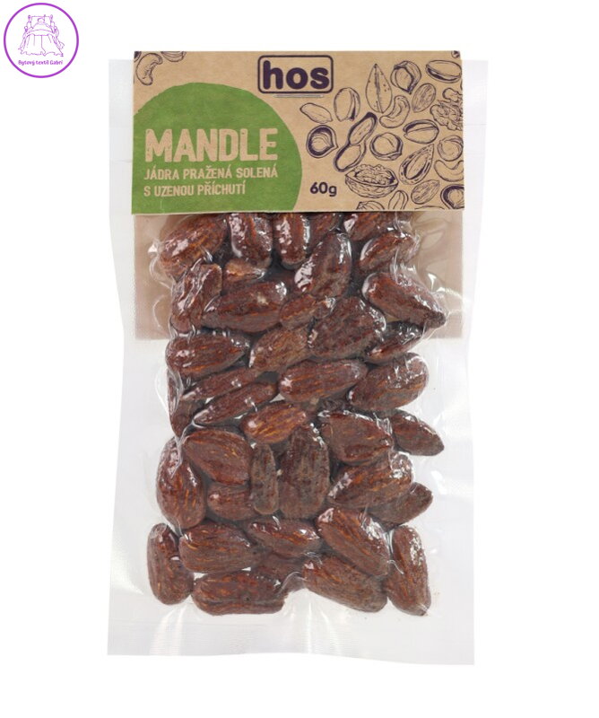 Mandle pražené s uzenou příchutí 60g Hos 5959