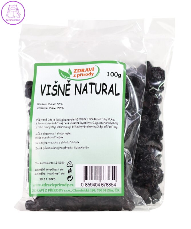 Višně natural 100g ZP 1393