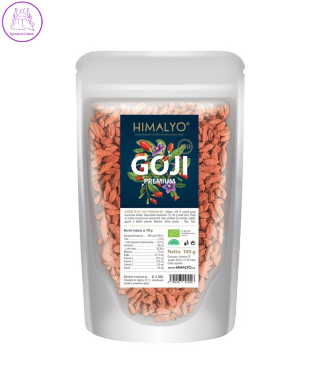 Goji sušené plody premium BIO 100g Himalyo 3188