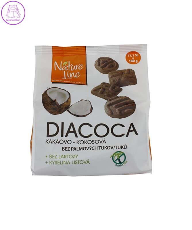 Diacoca sušenky kakaovo-kokosová 180g PLH 3250