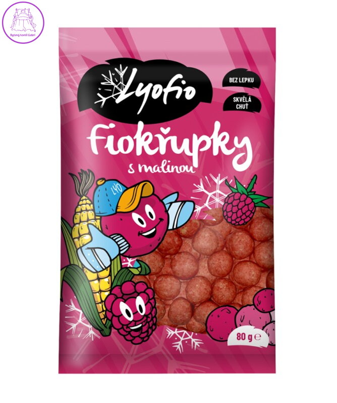 Křupky kukuřičné jogurt malina 80g PPD bez lepku NOVINKA 6009