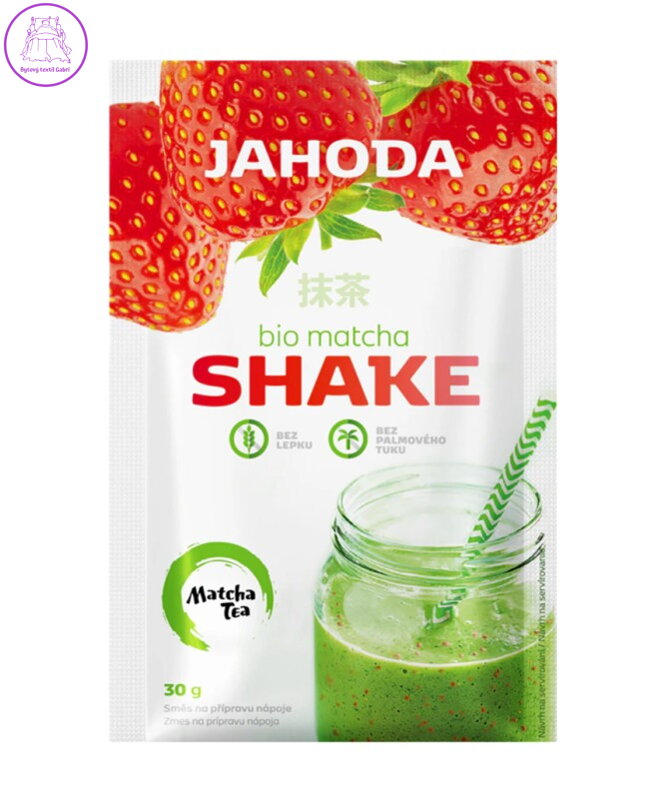 Shake matcha jahoda BIO 30g Amylon bez lepku NOVINKA 6056