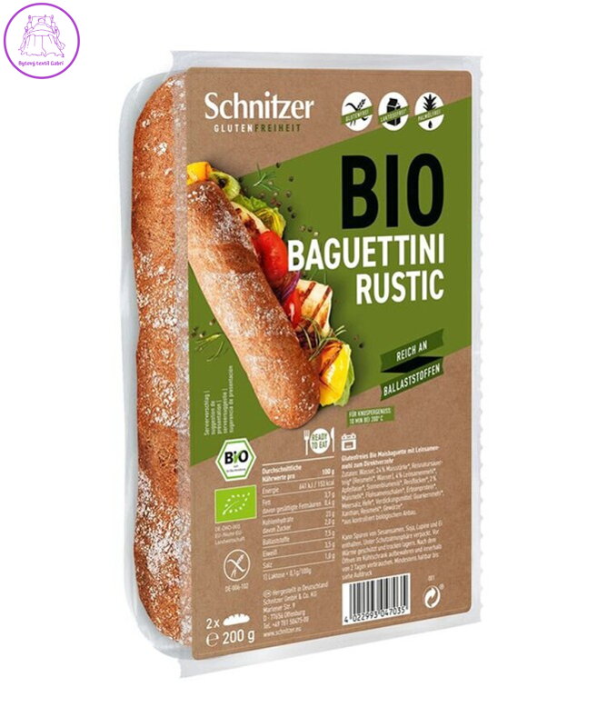 Baguettini Rustic BIO BZL 200g Schnitzer 3355