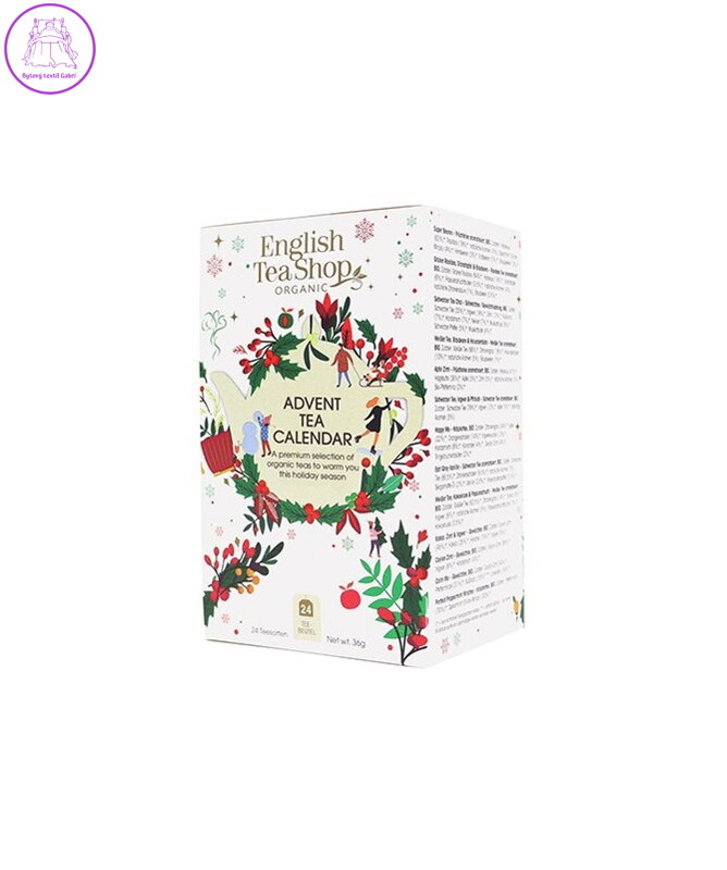 VÁNOCE English Tea Shop Sáčky 25ks Adventní kalendář bílá krabička 1541