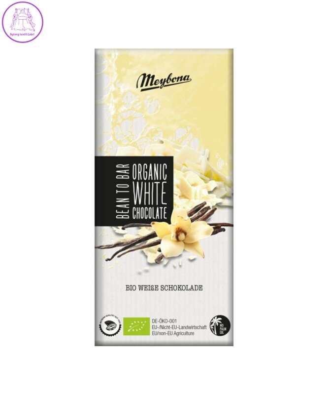 Čokoláda bílá organic BIO 100g Meybona 1606