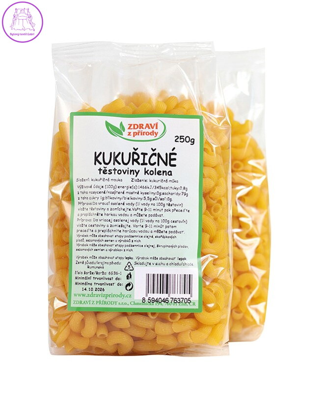 Těstoviny kukuřičné kolínka 250g ZP 2343