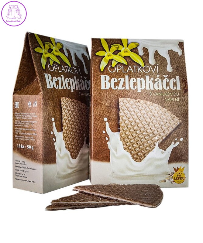 Lázeňské oplatky 1/8 bezlepkáčci vanilka 50g/12ks 2095